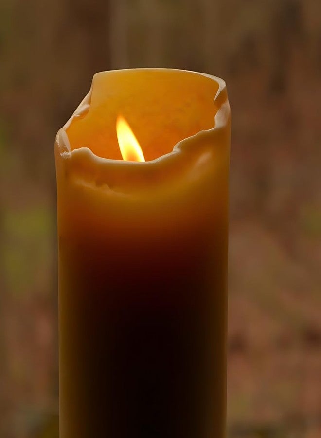 Candlestock 100% USA Beeswax Pillar Candle - Handmade in Woodstock, NY - Natural with 100% Cotton Wick - Long-Burning & Dripless 3x9 (2 Candles) - Image 3